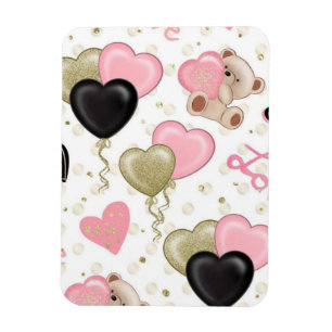 Magnet Flexible Ours et coeurs
