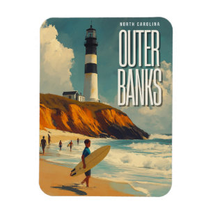Magnet Flexible Outer Banks NC Vintage voyage