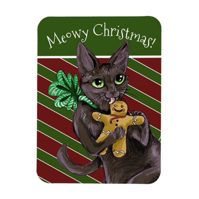 Magnet Flexible Pain d'épices Noël Cookie Kitty (Vertical)