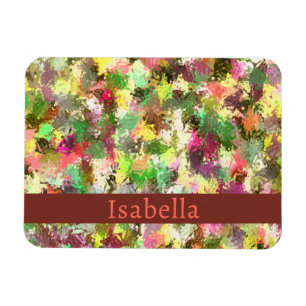 Magnet Flexible Paint Splatter Automne Couleur Feuilles Abstraits