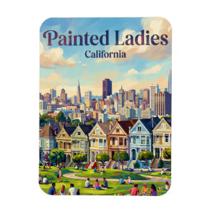 Magnet Flexible Painted Ladies à Alamo Square Californie