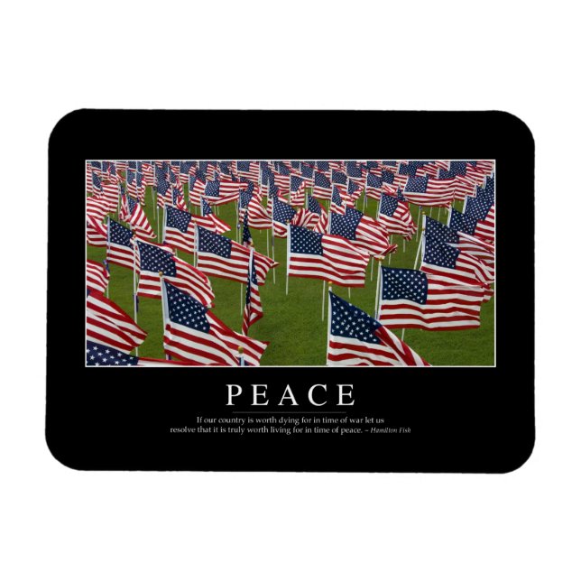 Magnet Flexible Paix : Citation Inspirationnelle 2 (Horizontal)