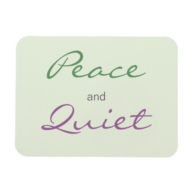Magnet Flexible Paix et mots tranquilles (Horizontal)