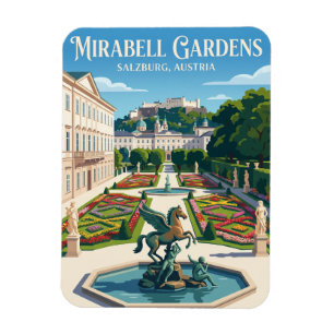 Magnet Flexible Palais et jardins de Mirabell Autriche
