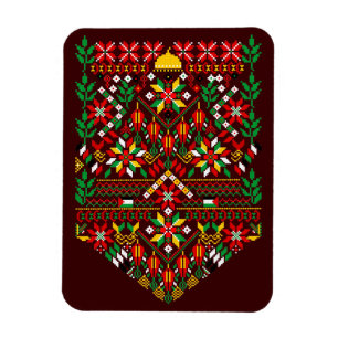 Magnet Flexible Palestine Tatreez Broderie traditionnelle