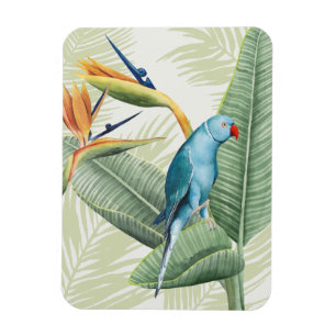 Magnet Flexible Palmettes avec l'oiseau bleu
