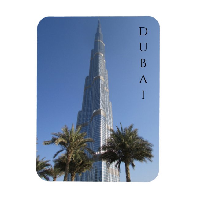 Magnet Flexible palmiers de dubai khalifa (Vertical)