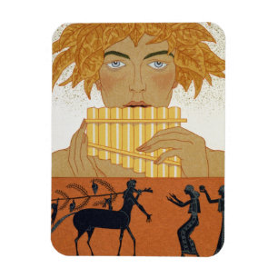 Magnet Flexible Pan Piper, illustration de "Les Mythes" par Paul