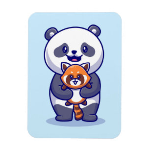 Magnet Flexible Panda et Fox