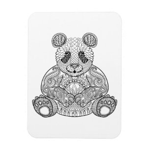 Magnet Flexible Panda tribal inspiré