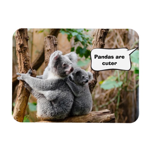 Magnet Flexible Pandas ou Koalas - Qui sont plus mignons ? (Horizontal)