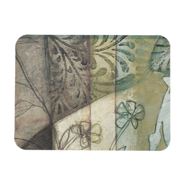 Magnet Flexible Panneau de jardin avec Feuilles, fleurs et herbe (Horizontal)