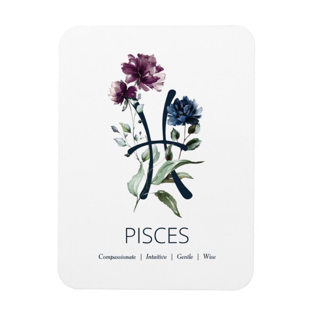 Magnet Flexible Panneau étoile Poissons Zodiac (Vertical)