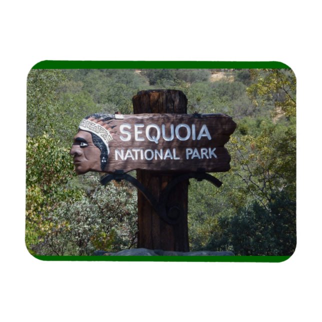 Magnet Flexible Panneau historique, Parc national de Sequoia (Horizontal)