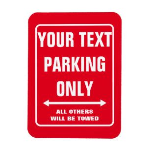Magnet Flexible Panneau PERSONNALISÉ PARKING UNIQUEMENT aimant de