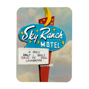 Magnet Flexible Panneau Sky Ranch Motel