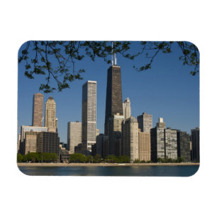 Magnet Flexible panorama de Chicago et lac Michigan, rivage du lac