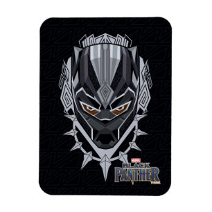 Magnet Flexible Panthère noire   Emblème de tête de panthère noire