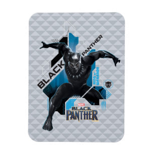 Magnet Flexible Panthère noire   Graphique de caractères haute tec