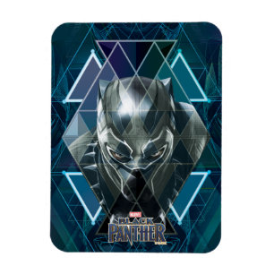 Magnet Flexible Panthère noire   Motif de caractères géométriques