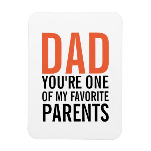 Magnet Flexible Papa Mon Aimant De Fête des pères Parent Favori