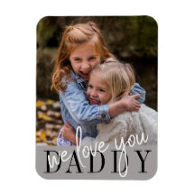 Papa Nous Vous Aimons Photo Personnalisée