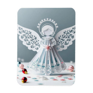 Magnet Flexible Papier dentelle Ange Artisanat de Noël Art