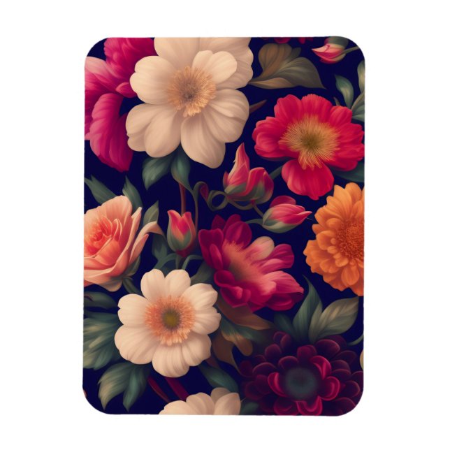 Magnet Flexible Papier peint à motifs floraux (Vertical)