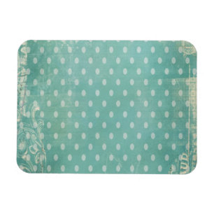 Magnet Flexible Papier peint Turquoise vintage et Torn