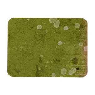 Magnet Flexible Papier peint vert vintage Daisy