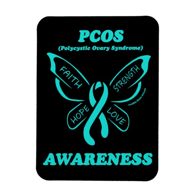 Magnet Flexible Papillon/Guerrier...Magnet PCOS (Vertical)