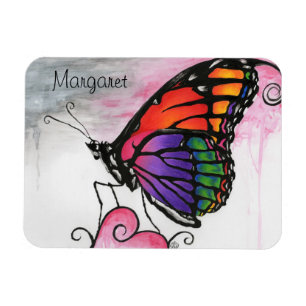 Magnet Flexible Papillon Monarque Arc-en-Ciel Original Fantastique