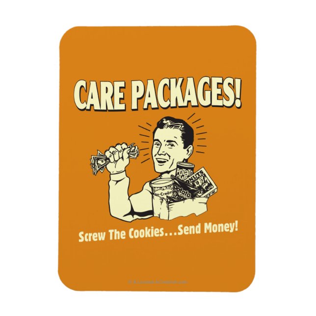 Magnet Flexible Paquets de soins : Cookies de vis Envoyer $ (Vertical)