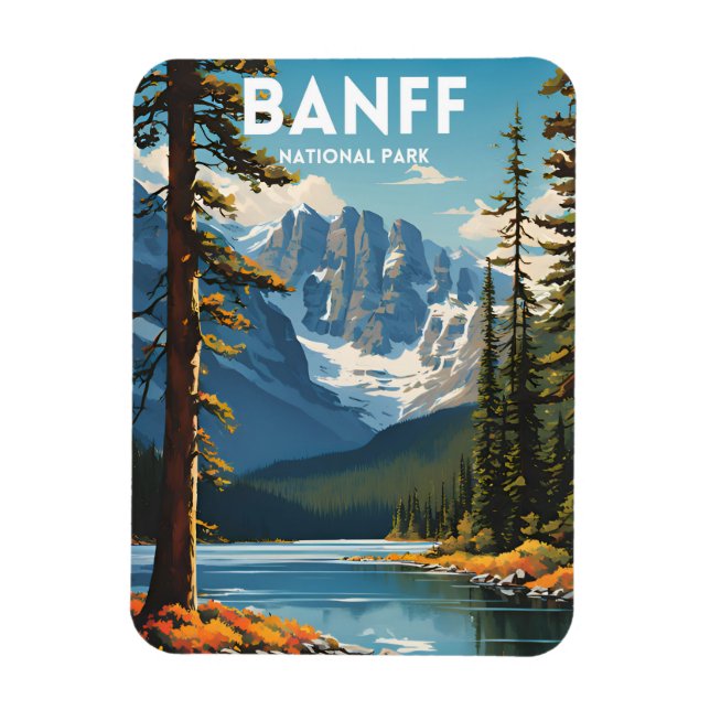 Magnet Flexible Parc national Banff Affiche traditionnelle sur les (Vertical)
