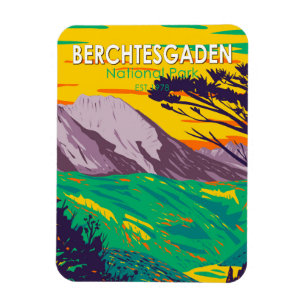 Magnet Flexible Parc national Berchtesgaden Allemagne Vintage