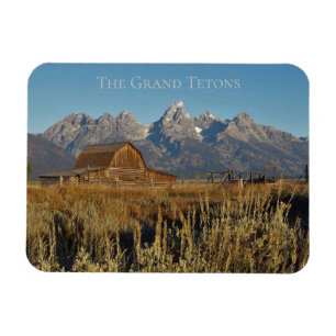 Magnet Flexible Parc national de Grand Teton Wyoming avec la grang