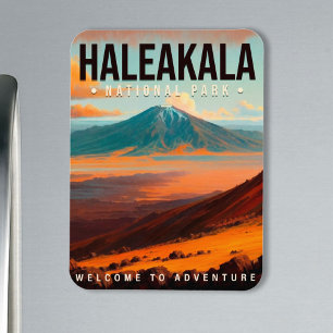 Magnet Flexible Parc national de Haleakala Maui Hawaii Vintage
