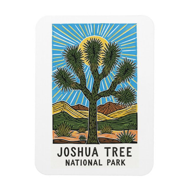 Magnet Flexible Parc national de Joshua Tree Californie (Vertical)