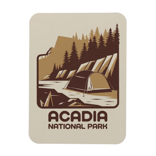 Magnet Flexible Parc national de l'Acadie Aventure Camping (Vertical)