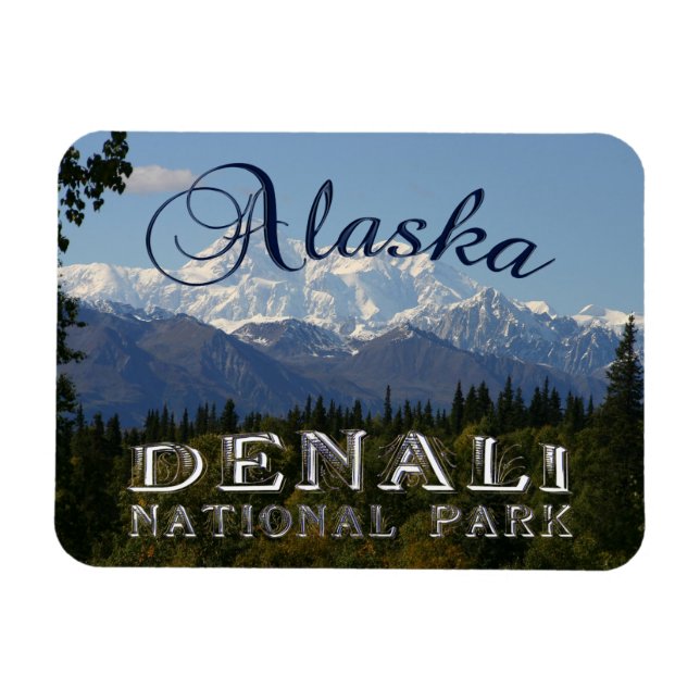 Magnet Flexible Parc national de l'Alaska Denali Mont McKinley Mag (Horizontal)