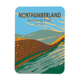 Magnet Flexible Parc national de Northumberland Hadrians Mur Angle