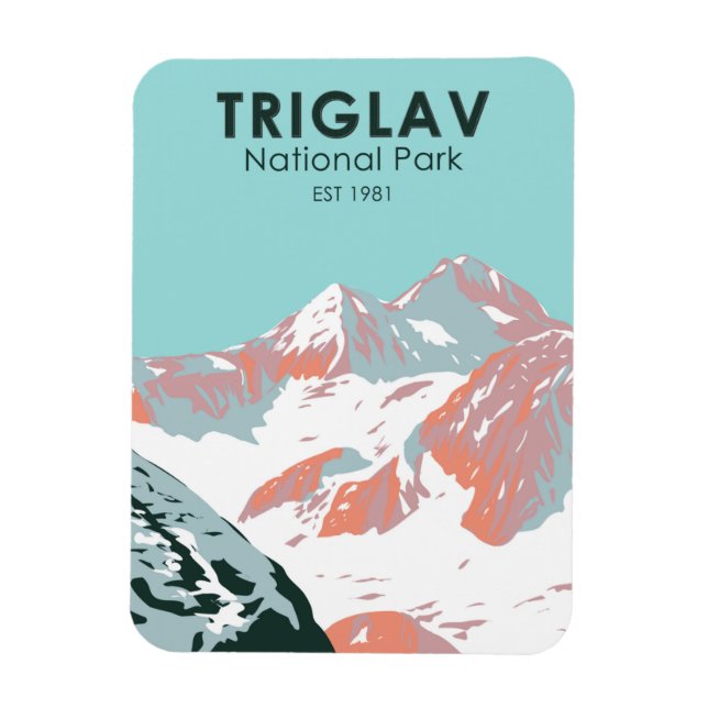 Magnet Flexible Parc national de Triglav Mont Triglav Slovénie (Vertical)