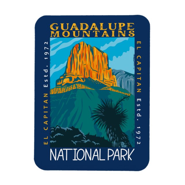 Magnet Flexible Parc national des Monts Guadalupe (Vertical)