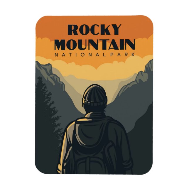 Magnet Flexible Parc national des Rocheuses (Vertical)