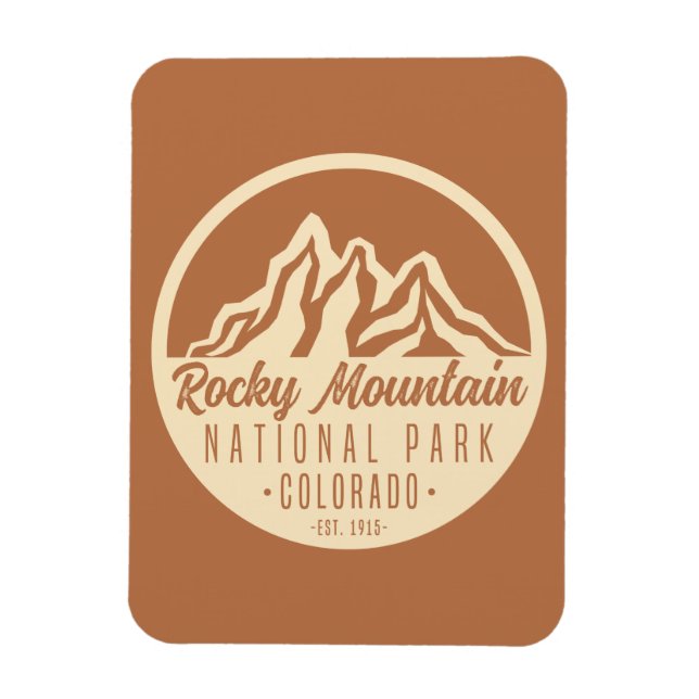Magnet Flexible Parc national des Rocheuses Colorado (Vertical)