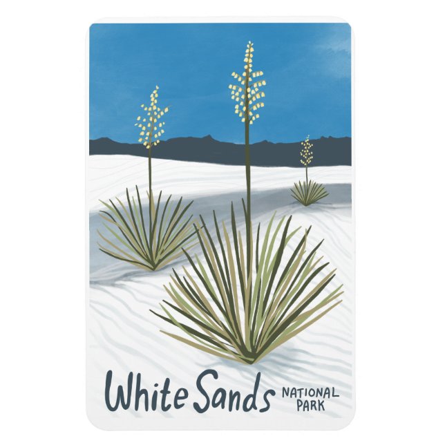 Magnet Flexible Parc national des Sables Blancs Nouveau-Mexique Gy (Vertical)
