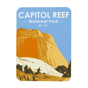 Magnet Flexible Parc national du Capitol Reef Utah Golden Throne
