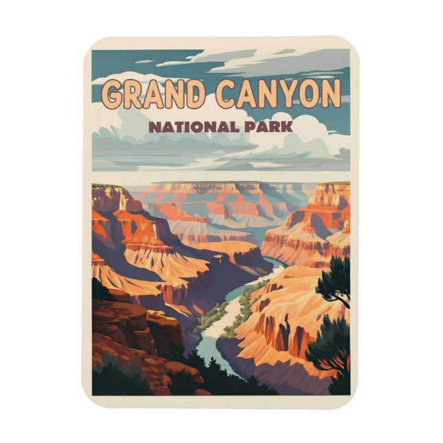 Magnet Flexible Parc national du Grand Canyon - Une merveille natu (Vertical)