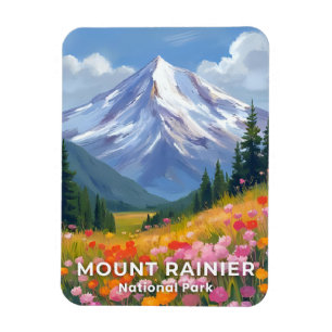 Magnet Flexible Parc national du mont Rainier Voyage dans l'État