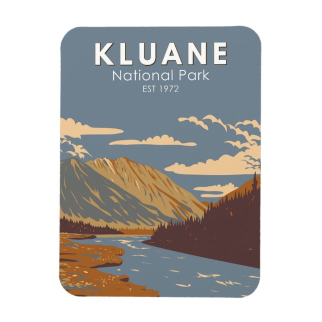 Magnet Flexible Parc national Kluane Toujours Brook Canada Travel  (Vertical)